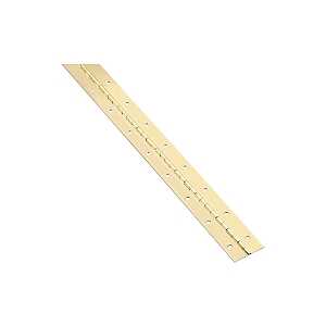 National Hardware V570 Series N148-304 Hinge, Brass, 1-1/2 in W, Continuous Hinge