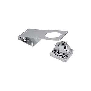 National Hardware V827 Series N183-780 Hasp Lock, 6 in L, Brass/Steel, Chrome-Plated