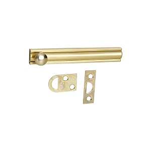 National Hardware V1922 Series N197-988 Flush Bolt, Polished, 4 in L, Solid Brass, 1/PK
