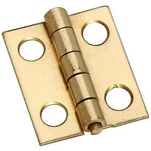 National Hardware N211-193 Decorative Narrow Hinge, 3/4 in H Door Leaf, 0.02 in Thick Door Leaf, 3/4 in H Frame Leaf