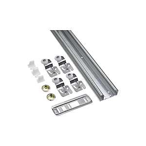 National Hardware N343-137 By-Passing Door Hardware, 72 in L Dimensions, Nylon/Steel, 3/4 to 1-3/8 in Thick Door