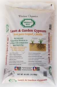 Arizona's Best AZB40012 Gypsum Soil Amendment, Solid, White, 40 lb