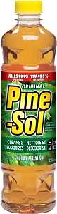 Pine-Sol 40294PAK7 Disinfectant Cleaner, 828 mL, Liquid, Pine, Clear Amber