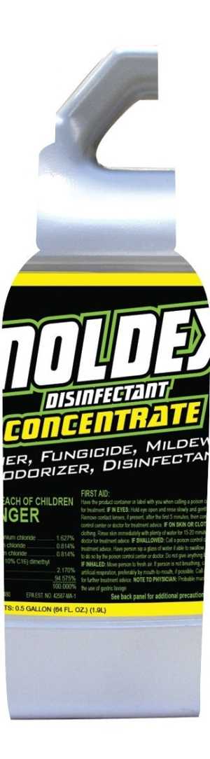 Moldex 5510 Concentrate Disinfectant, 64 oz, Liquid, Mild, Clear