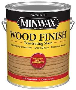 Minwax Wood Finish 710710000 Wood Stain, Golden Oak, Liquid, 1 gal, Can