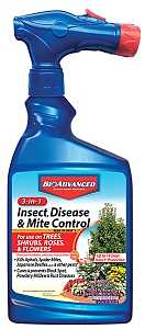 BioAdvanced 708287A Insect Disease and Mite Control, Liquid, Outdoor, 32 oz Bottle