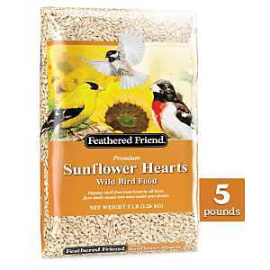 Feathered Friend 14403 Sunflower Hearts, 5 lb Bag