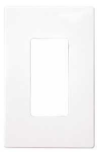 Eaton PJS Series PJS26W Wallplate, 4-7/8 in L, 3-1/8 in W, 1-Gang, Polycarbonate, White, High-Gloss
