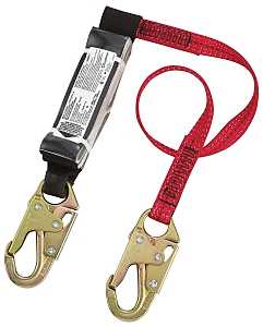 PIP FP73311/4 Dyna-Pak Web Lanyard, 132 to 352 lb, 4 ft L Line, Polyester Line, 1-Leg, Snap Harness Hook, Snap