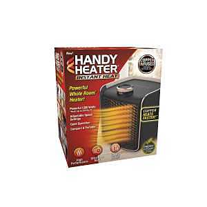 Handy Heater Pure Warmth Series HEATPW-MC4 Portable Space Heater, 1200 W, 3-Heat Setting