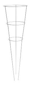 Panacea 89724 Tomato Cage, 12 in Dia, 42 in H, Steel, Galvanized
