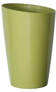 DCN 2216-81 Planter, 16 in Dia, 24 in H, Plastic, Avocado, Gloss