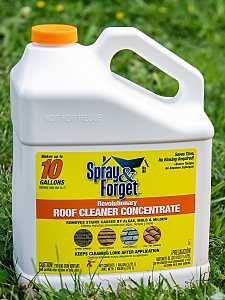 Spray & Forget SFRCG04 Roof Surface Cleaner, Liquid, Orange, 1 gal