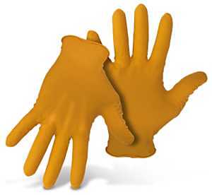 Grippaz G21081-L50 Gloves, L, Nitrile, Orange, 4 in L