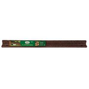 Rubberific RBFE4BN40 Brickface Landscape Edging, 48 in L, L, Rubber, Brown