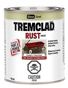 Tremclad 254903 Rust Preventative Paint, Oil, Sand, 946 mL, Can