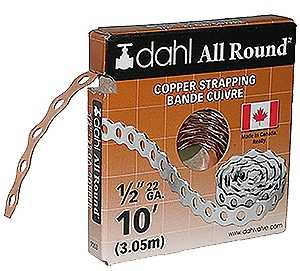 Dahl 9053 Pipe Strap, Copper Strapping