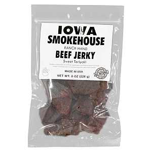 Iowa Smokehouse is-rh8jt-6ct Beef Jerky, Sweet Teriyaki