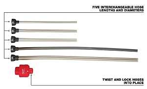 Milwaukee AIR-TIP 49-90-2037 Long Reach Flexible Micro Hose Set