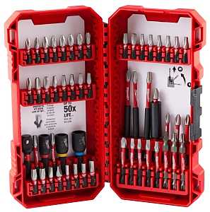 Milwaukee SHOCKWAVE Impact Duty 48-32-4010 Driver Bit Set, 54-Piece, All-Purpose, Steel