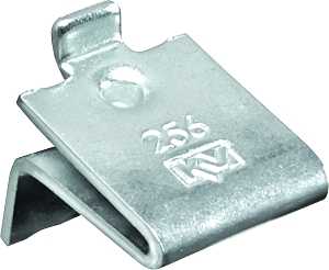 Knape & Vogt 256 ZC Pilaster Shelf Support Clip, Adjustable, Zinc, Steel, Mortise
