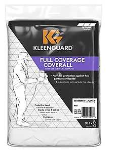 KleenGuard 58056 Coveralls, 2XL/3XL, Fabric