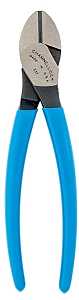 Channellock 337 Diagonal Cutting Pliers, 7 in OAL, Blue Handle, Ergonomic Handle, 0.81 in W Jaw, 0.79 in L Jaw