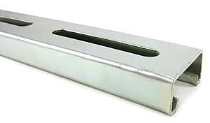SuperStrut B1400 B1400S 10GR Slotted Channel, Steel, Green, Urethane-Coated