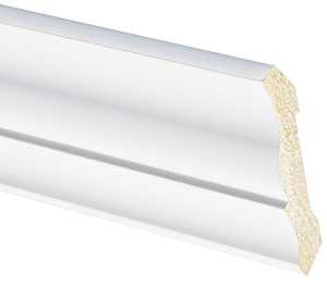 Inteplast Group 051 90510800032 Crown Moulding, Polystyrene, Crystal White
