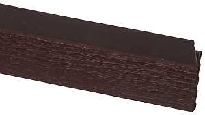 Gossen 236009707 Garage Door Weatherstrip, 2 in W, 7/16 in Thick, 9 ft L, PVC, Brown