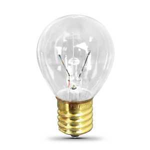 Feit Electric BP25S11N Incandescent Bulb, 25 W, S11N Lamp, E17 Intermediate Lamp Base, 2700 K Color Temp