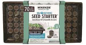 Mckenzie 142514 Greenhouse Tray Kit, 22 in L Tray, 11 in W Tray, 70-Cell