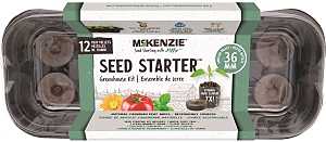Mckenzie 142511 Greenhouse Window Kit, 11 in L Tray, 5-1/2 in W Tray, 12-Cell