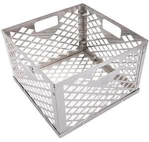 Oklahoma Joe's 5279338P04 Charcoal Firebox Basket, Stainless Steel, Silver