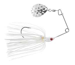 blaze BLSP18-8 Fishing Lure, Classic Mini Spinnerbait, Silicone, White Lure