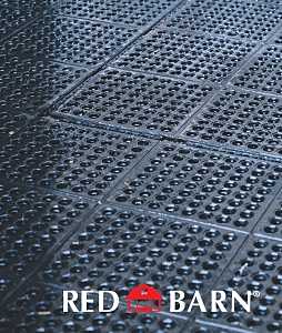 Red Barn 5608001 Interlocking Mat, Rubber, Black