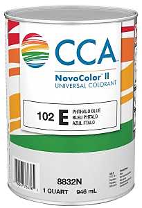 CCA NovoColor II Series 076.008832N.005 Universal Colorant, Phthalo Blue, Liquid, 1 qt