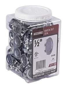Halex 60704B Knockout Seal, 1/2 in