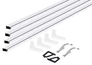 M-D 14104 Screen Frame Kit, 36 in L x 36 in W Dimensions, Aluminum, White