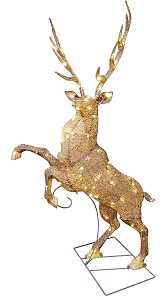 Puleo Asia Limited 75-YD1678L Lighted Elk, LED, Twinkling, Warm White, 48 H in