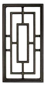 Nuvo Iron ACW57 Series Gate Fence Insert, 9 x 17 in Dimensions, Rectangular, Aluminum, Black