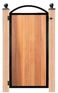 Nuvo Iron PRO6 Series Gate Frame, For: 36-1/4 in Wide Openings, Wood, Light Brown