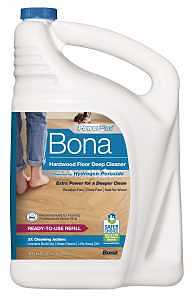 Bona PowerPlus WM850018001 Hardwood Floor Deep Cleaner Refill, 128 oz Bottle, Liquid, Clear