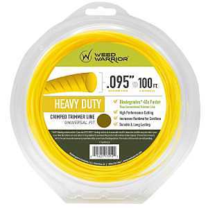 Weed Warrior 17407 Trimmer Line, 0.095 in Dia, 100 ft L, Nylon