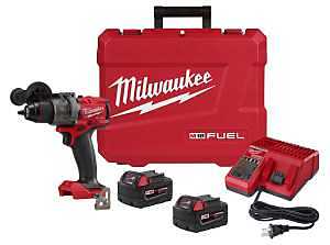 Milwaukee M18 FUEL 2904-22 Series Hammer Drill/Driver Kit, (2) 8-3/4 x 9 in X-Large Rubber O-Rings