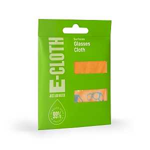 e-cloth 10623 Eyeglasses Cloth, 7.4 in L, 7.4 in W, Polyamide/Polyester, Orange
