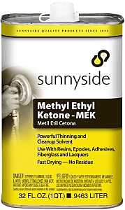 Sunnyside 84732 Methyl Ethyl Ketone Thinner, Liquid, Pungent, Transparent, 1 qt