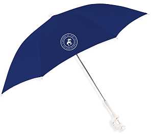 Caribbean Joe CJ-48 Beach Umbrella, 48 in L Canopy, Steel Frame, Polyester Fabric, Blue Fabric
