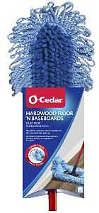 O-Cedar 139431 Dust Mop, 20 in W Head, Microfiber Head, Metal Handle, Blue