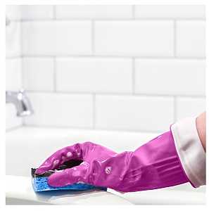 Playtex Living 166120 Reusable Gloves, L, Latex/Neoprene/Nitrile, Gray